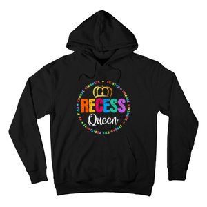 Funny Recess Queen Crew School Teachers Students Monitor Hoodie