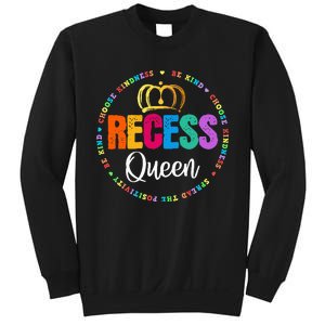 Funny Recess Queen Crew School Teachers Students Monitor Sweatshirt