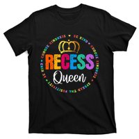 Funny Recess Queen Crew School Teachers Students Monitor T-Shirt