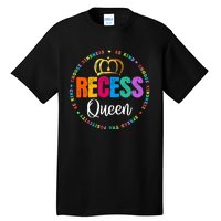 Funny Recess Queen Crew School Teachers Students Monitor Tall T-Shirt