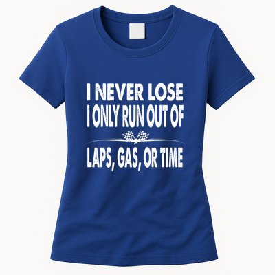 Funny Racing Quote Dirt Track Stock Car Races Auto Racing Gift Womens T-Shirt