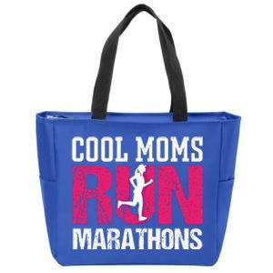 Funny Running Quote Mom Marathon Runner Mother Athlete Gift Zip Tote Bag