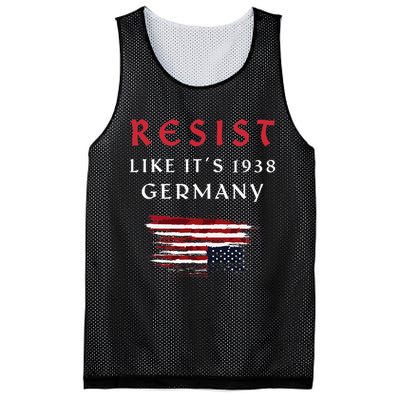 Funny Resist Quote Resist Like Its 1938 Germany Mesh Reversible Basketball Jersey Tank