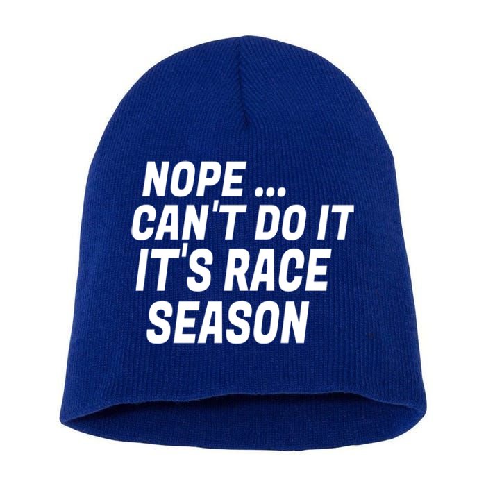 Funny Racing Quote Auto Racing Dirt Track Racing Gift Short Acrylic Beanie