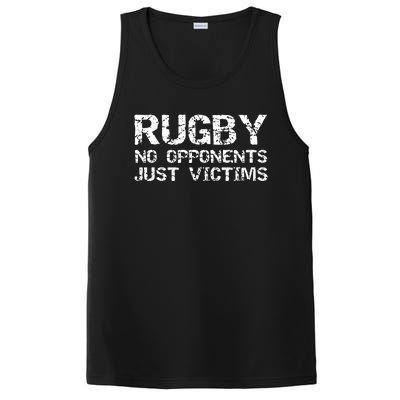 Funny Rugby Quote For Men Rugby No Opponents Just Victims PosiCharge Competitor Tank