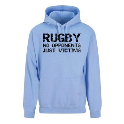 Funny Rugby Quote For Men Rugby No Opponents Just Victims Unisex Surf Hoodie