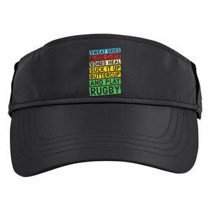 Funny Rugby Quote Play Rugby Adult Drive Performance Visor