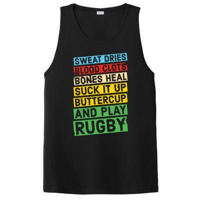 Funny Rugby Quote Play Rugby PosiCharge Competitor Tank