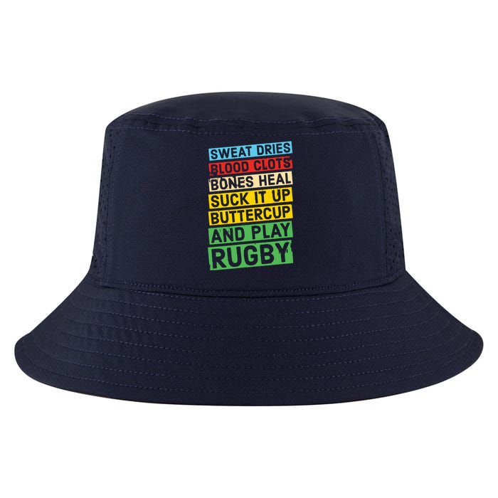 Funny Rugby Quote Play Rugby Cool Comfort Performance Bucket Hat