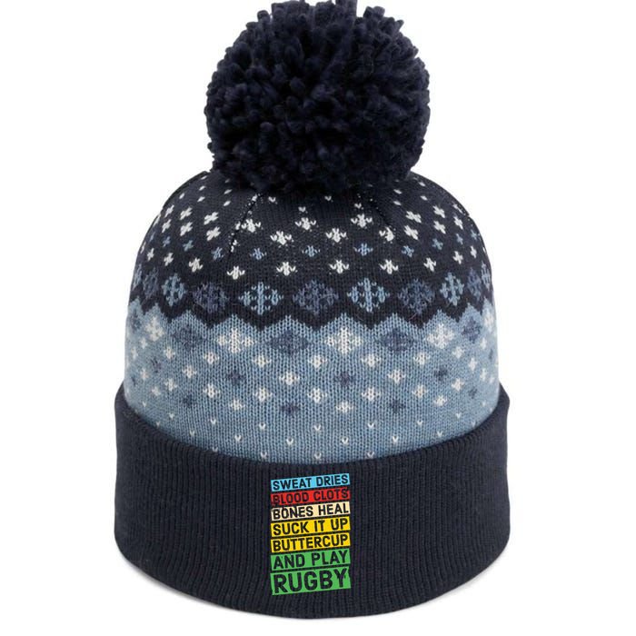 Funny Rugby Quote Play Rugby The Baniff Cuffed Pom Beanie