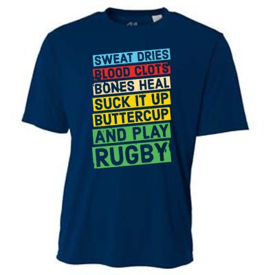 Funny Rugby Quote Play Rugby Cooling Performance Crew T-Shirt