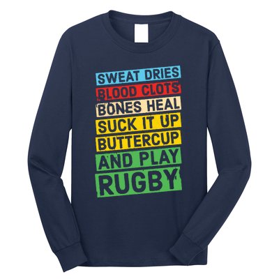 Funny Rugby Quote Play Rugby Long Sleeve Shirt