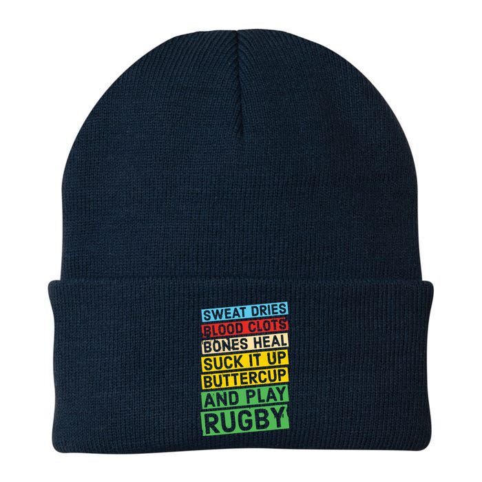 Funny Rugby Quote Play Rugby Knit Cap Winter Beanie