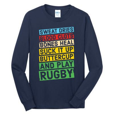 Funny Rugby Quote Play Rugby Tall Long Sleeve T-Shirt