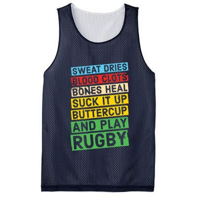 Funny Rugby Quote Play Rugby Mesh Reversible Basketball Jersey Tank