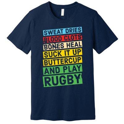 Funny Rugby Quote Play Rugby Premium T-Shirt