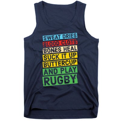 Funny Rugby Quote Play Rugby Tank Top