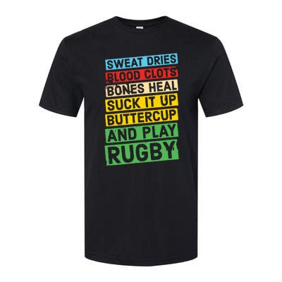 Funny Rugby Quote Play Rugby Softstyle® CVC T-Shirt