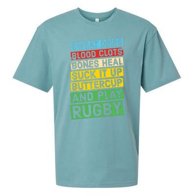 Funny Rugby Quote Play Rugby Sueded Cloud Jersey T-Shirt