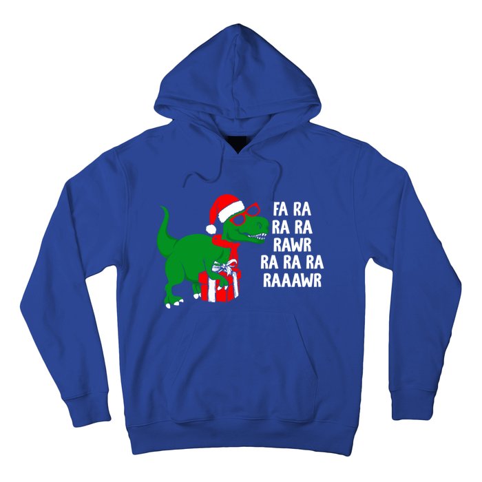 Fa Ra Rawr Christmas Tyrannosaurus Rex Xmas Santa Hat Cute Gift Hoodie