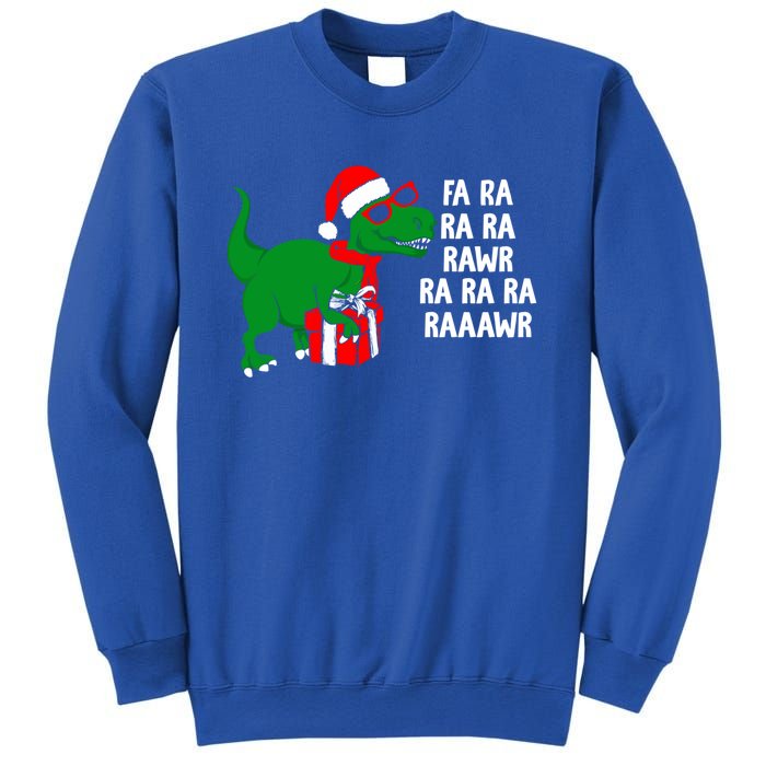 Fa Ra Rawr Christmas Tyrannosaurus Rex Xmas Santa Hat Cute Gift Sweatshirt