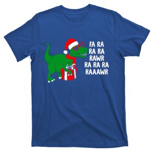 Fa Ra Rawr Christmas Tyrannosaurus Rex Xmas Santa Hat Cute Gift T-Shirt