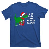 Fa Ra Rawr Christmas Tyrannosaurus Rex Xmas Santa Hat Cute Gift T-Shirt