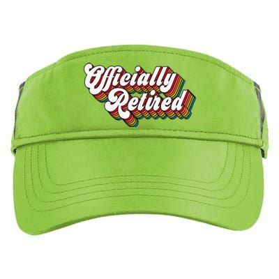 Funny Retro Retired Retirement Gift Adult Drive Performance Visor