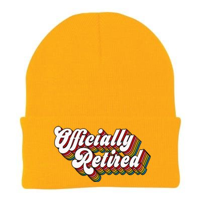 Funny Retro Retired Retirement Gift Knit Cap Winter Beanie