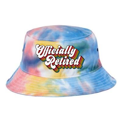 Funny Retro Retired Retirement Gift Tie Dye Newport Bucket Hat