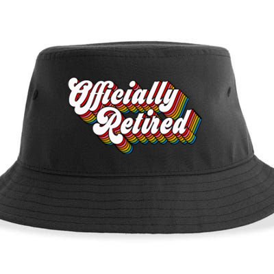 Funny Retro Retired Retirement Gift Sustainable Bucket Hat