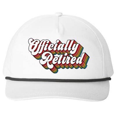 Funny Retro Retired Retirement Gift Snapback Five-Panel Rope Hat