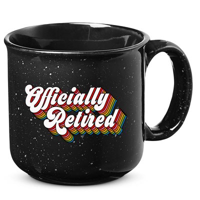 Funny Retro Retired Retirement Gift 15oz Campfire Ceramic Mug