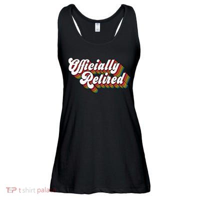 Funny Retro Retired Retirement Gift Ladies Essential Flowy Tank
