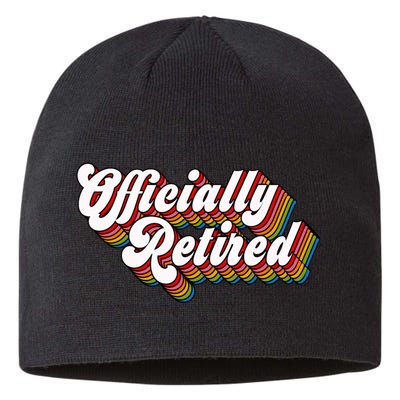 Funny Retro Retired Retirement Gift Sustainable Beanie