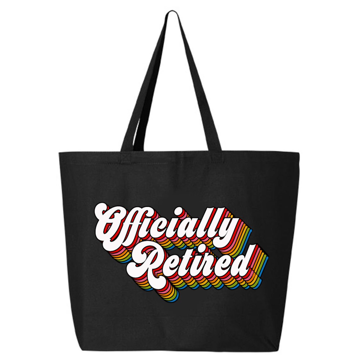 Funny Retro Retired Retirement Gift 25L Jumbo Tote
