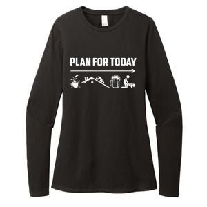 Funny Roofing Roofer Plan For Today Coffee Roofing Beer Womens CVC Long Sleeve Shirt