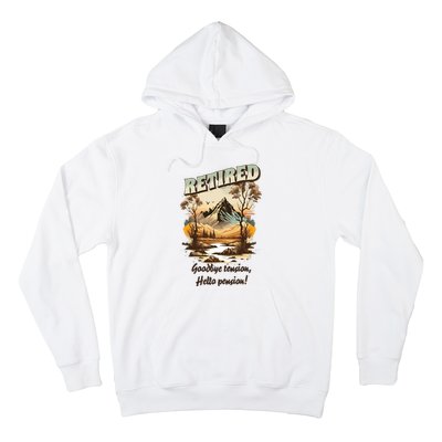 Funny Retired Retirement Gift Goodbye Tension Hoodie