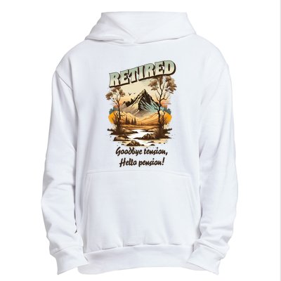 Funny Retired Retirement Gift Goodbye Tension Urban Pullover Hoodie