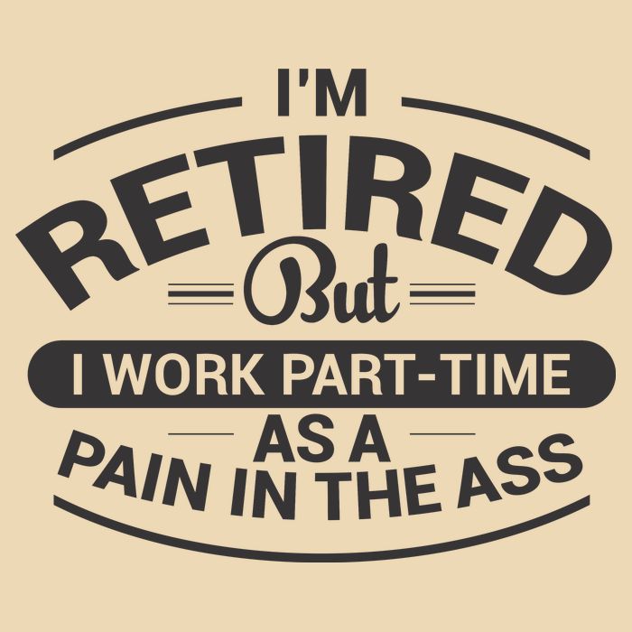 Funny Retired Retirement Gift Drawstring Bag