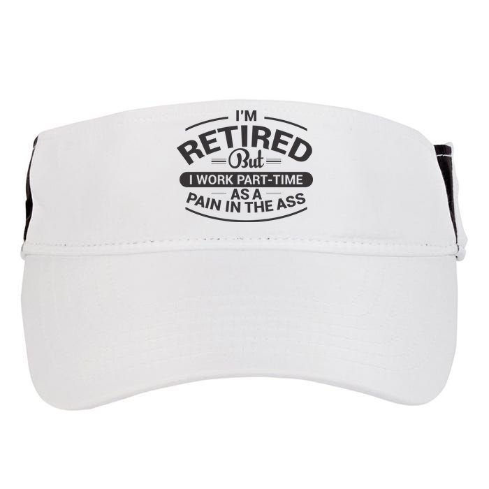 Funny Retired Retirement Gift Adult Drive Performance Visor