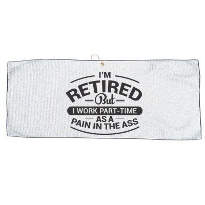 Funny Retired Retirement Gift Large Microfiber Waffle Golf Towel