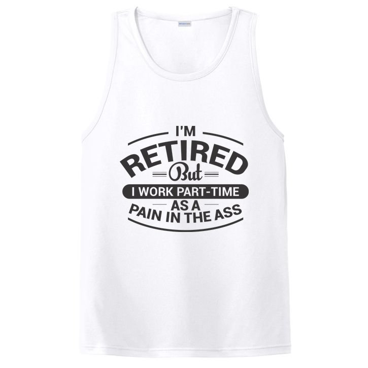 Funny Retired Retirement Gift PosiCharge Competitor Tank