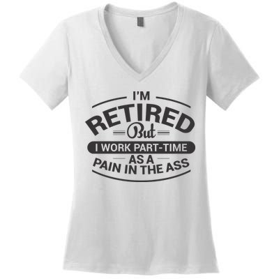 Funny Retired Retirement Gift Women's V-Neck T-Shirt