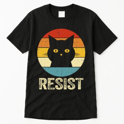Funny Resist Retro Cat Resist Tall T-Shirt