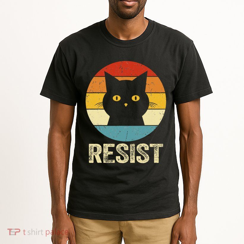 Funny Resist Retro Cat Resist Tall T-Shirt