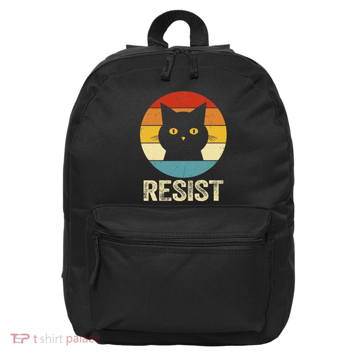 Funny Resist Retro Cat Resist 16 in Basic Backpack