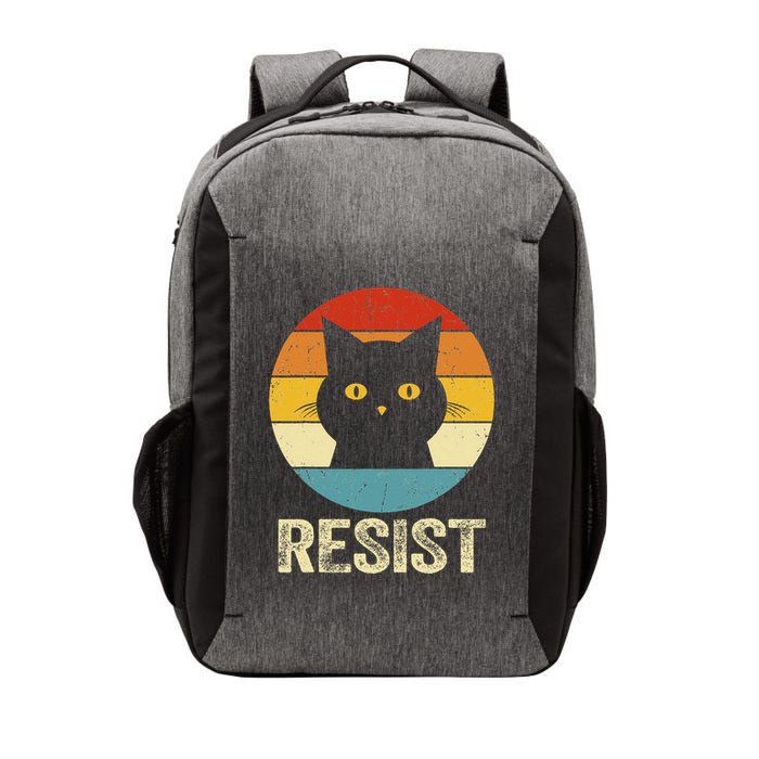 Funny Resist Retro Cat Resist Vector Backpack