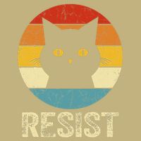 Funny Resist Retro Cat Resist Cooling Performance Crew T-Shirt