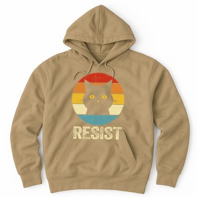 Funny Resist Retro Cat Resist Hoodie